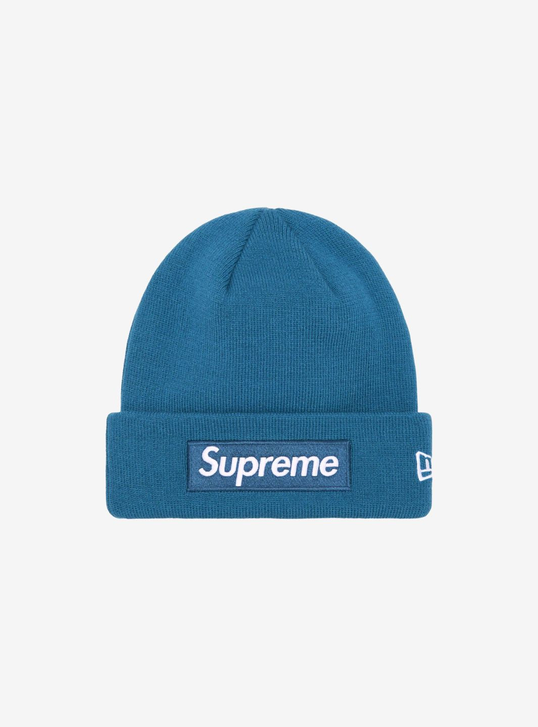 Supreme New Era Box Logo Beanie Blue (FW23) | ResellZone