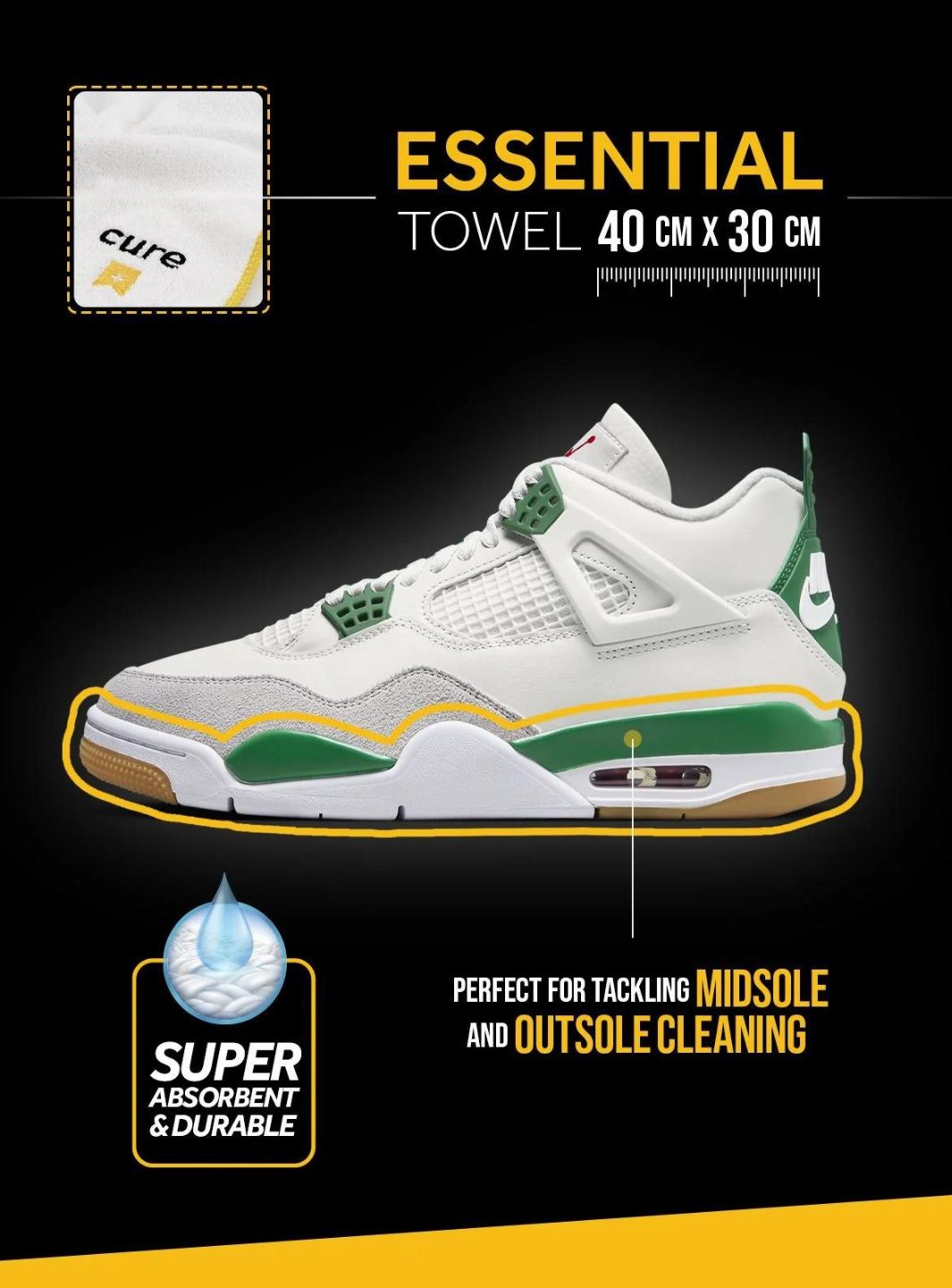 Crep Protect Towel 2 Pack | Panno in Microfibra per Sneakers | ResellZone