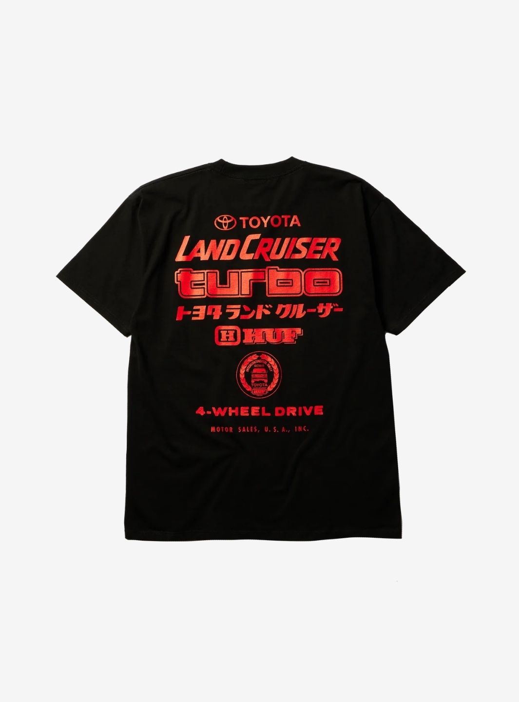 HUF x Toyota Land Cruiser Turbo T-Shirt Black