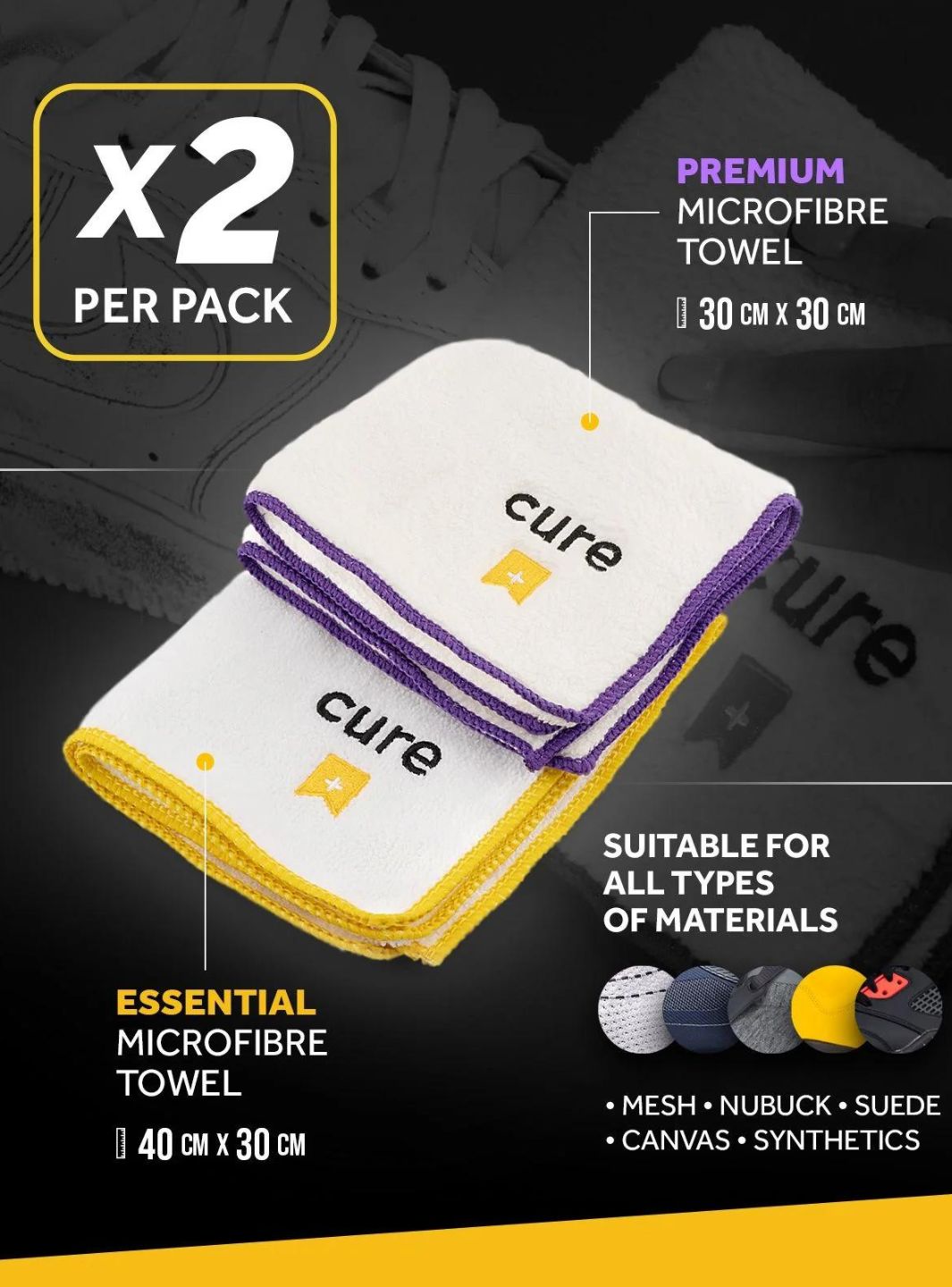 Crep Protect Towel 2 Pack | Panno in Microfibra per Sneakers | ResellZone