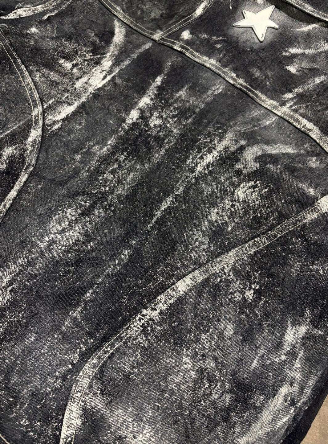 Artexplora House Painter Custom Raw Denim Jacket Jeans