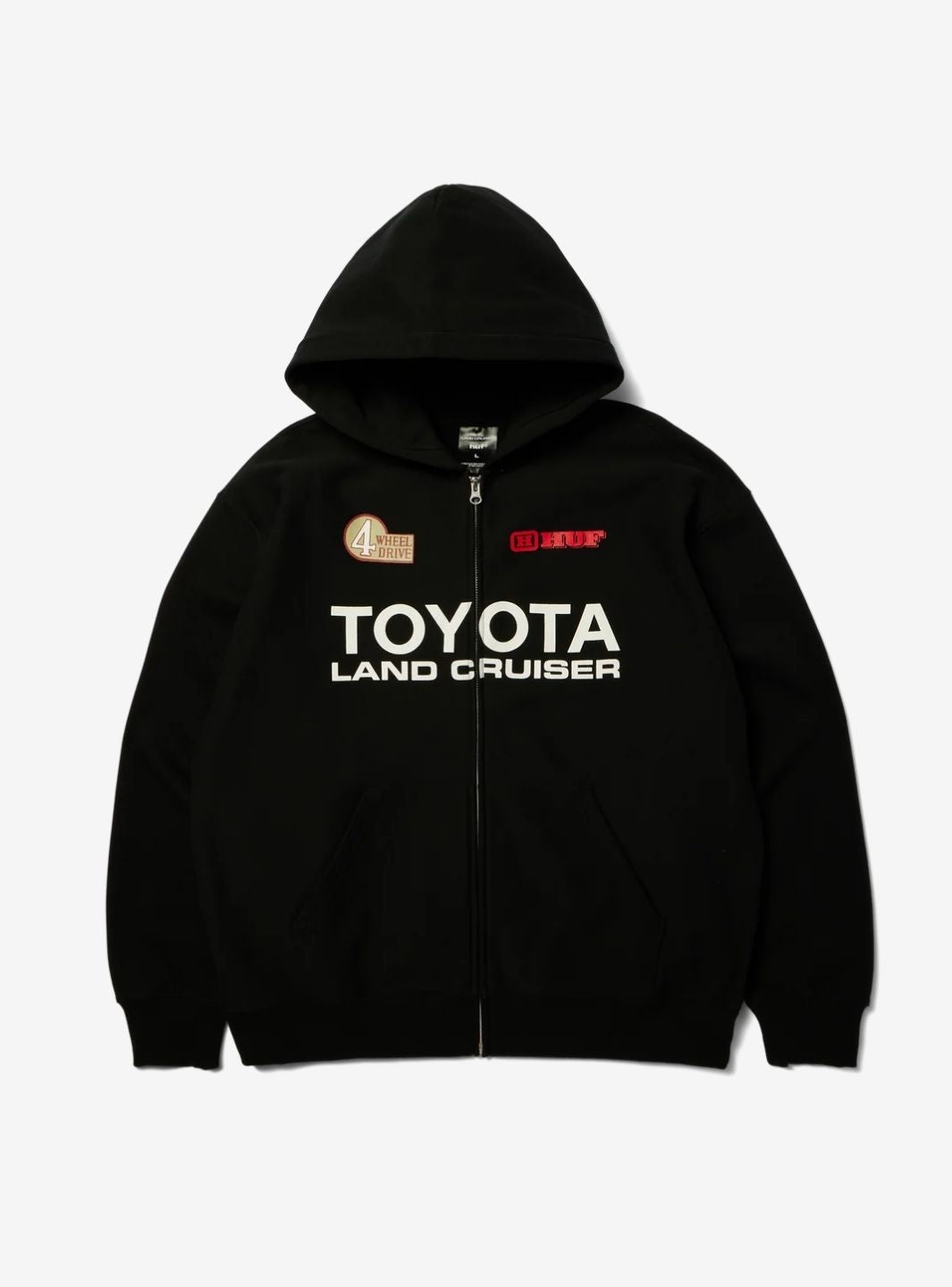 HUF x Toyota Land Cruiser Heavyweight Full-Zip Hoodie Black