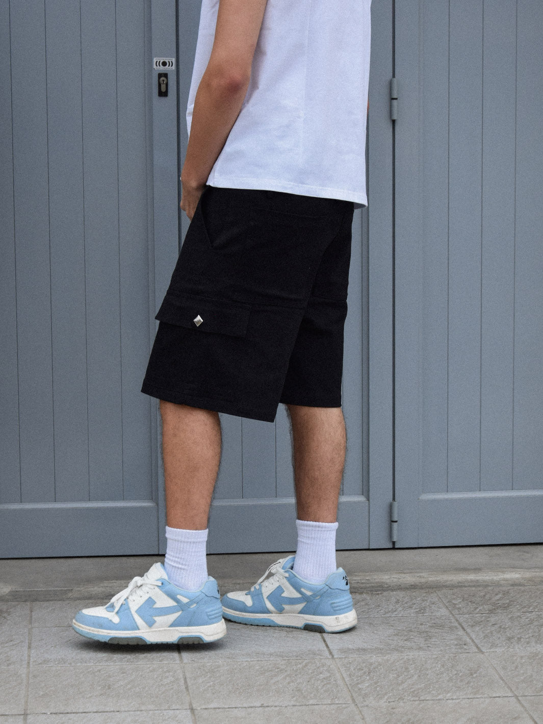 Pantalón Cargo Shorts Black