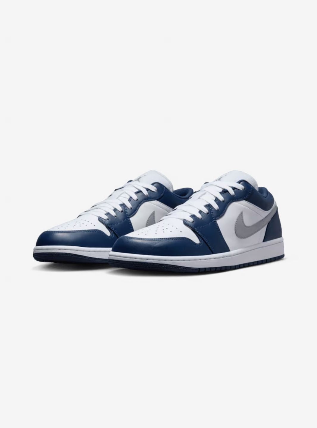 Air Jordan 1 Low Midnight Navy Wolf Grey - 553560-141 | ResellZone