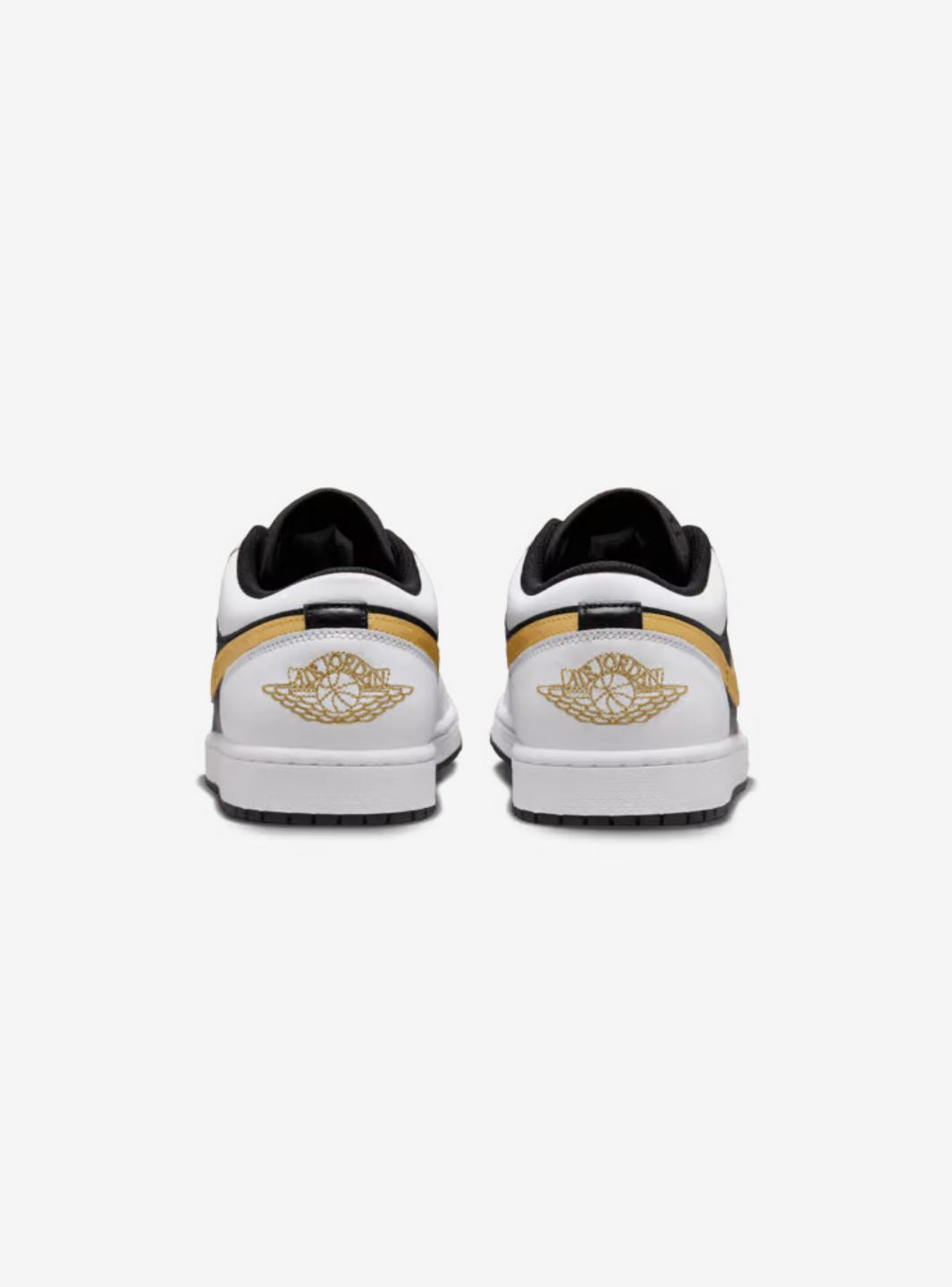Air Jordan 1 Low White Black Metallic Gold Swoosh - 553558-172 | ResellZone