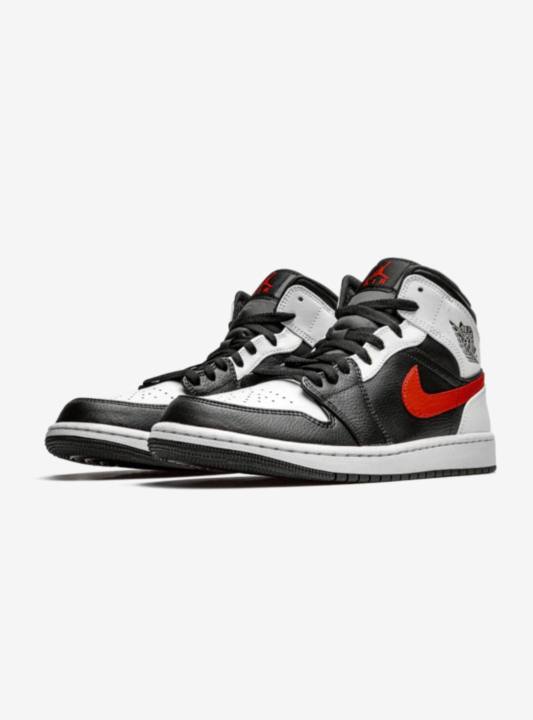 Air Jordan 1 Mid Black Chile Red White - 554724-075 | ResellZone