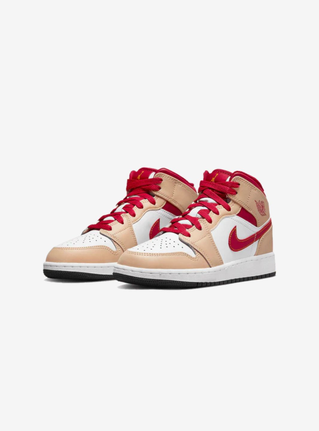 Air Jordan 1 Mid Light Curry Cardinal - 554724-201 | ResellZone