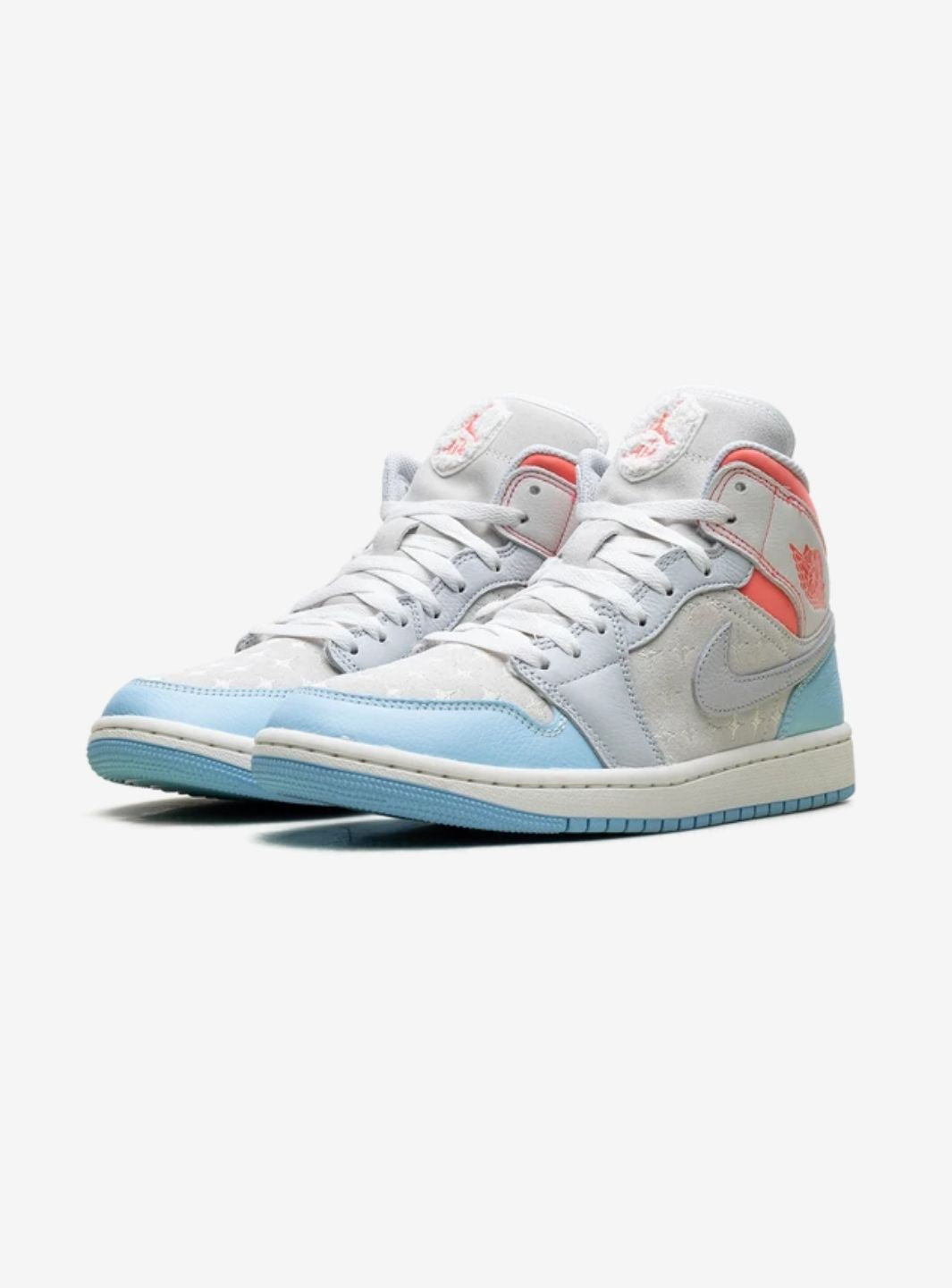 Air Jordan 1 Mid Sail Hot Lava Blue Chill - IM7420-133 | ResellZone