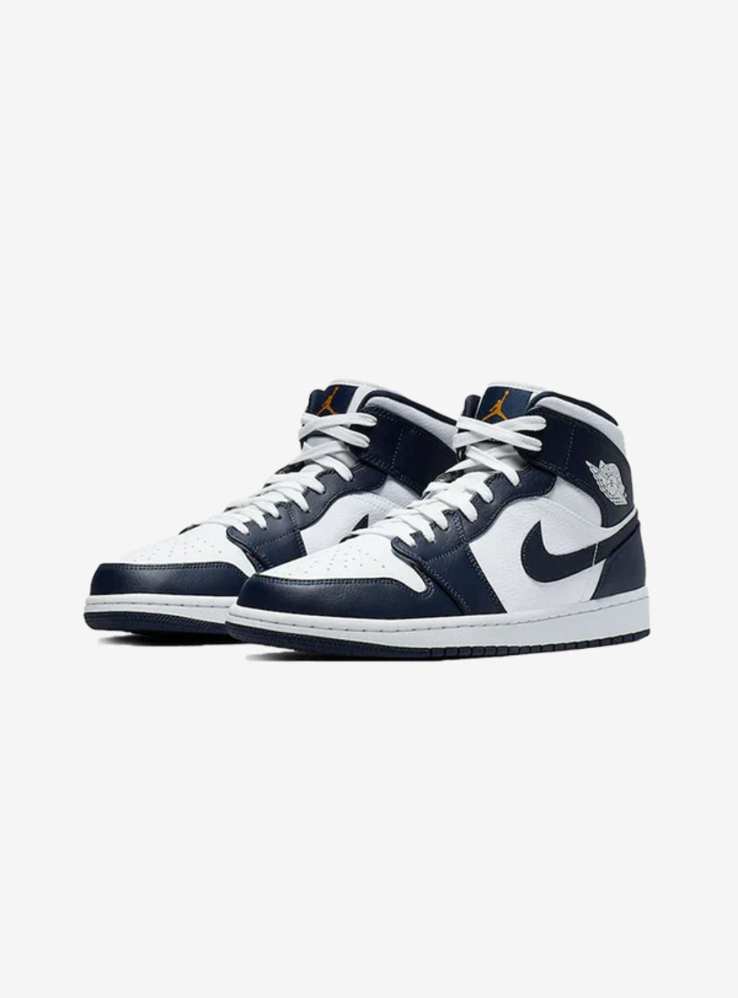 Air Jordan 1 Mid White Metallic Gold Obsidian - 554724-174 | ResellZone