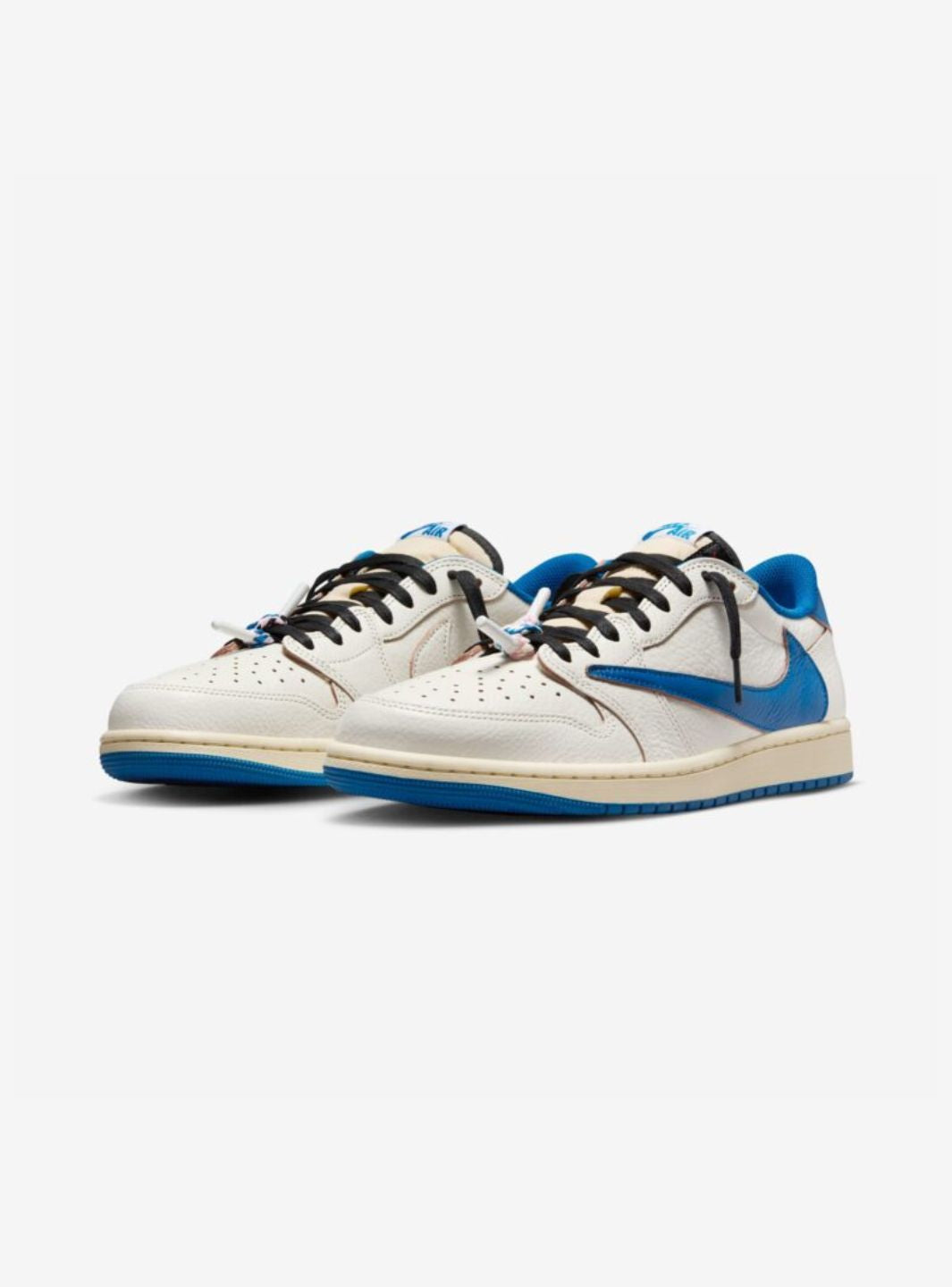Air Jordan 1 Retro Low OG SP Fragment x Travis Scott Sail Military Blue - DM7866-104 | ResellZone