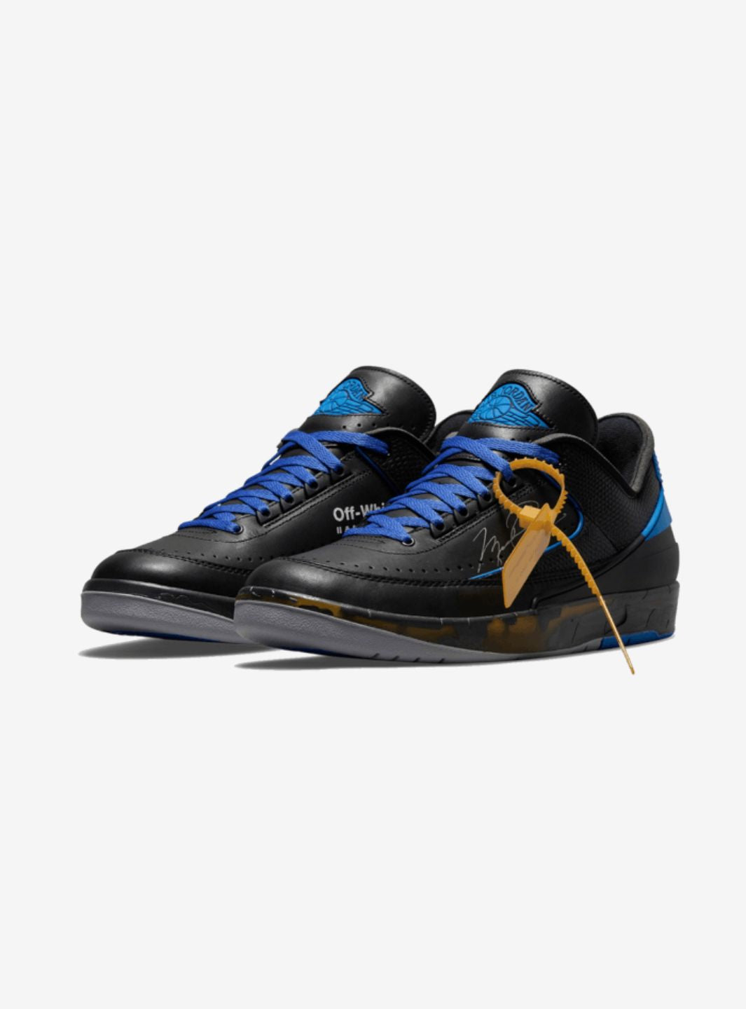 Air Jordan 2 Retro Low SP Off-White Black Blue - DJ4375-004 | ResellZone