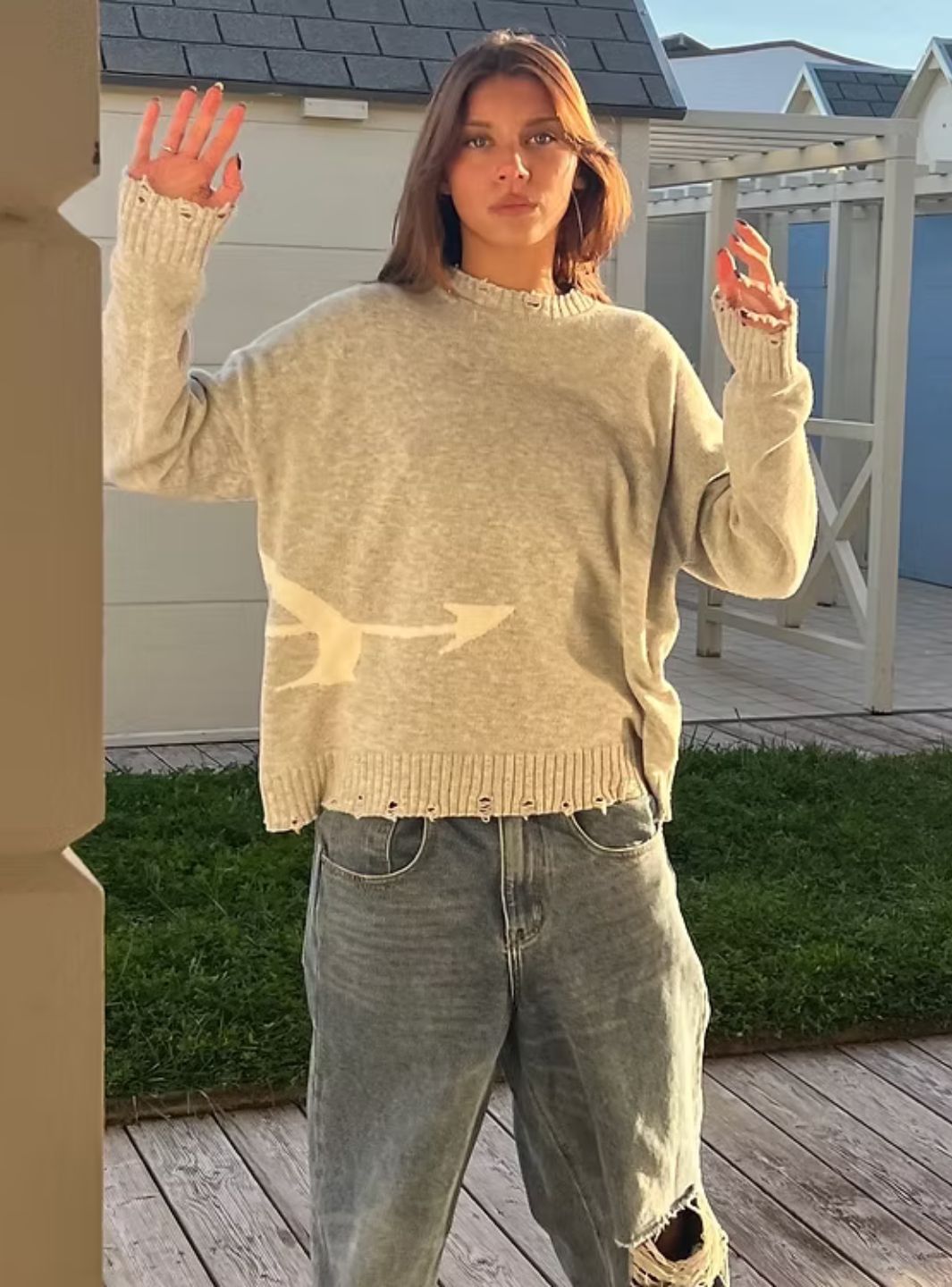 Appreciate Granny's Sweater Ash Grey | ResellZone