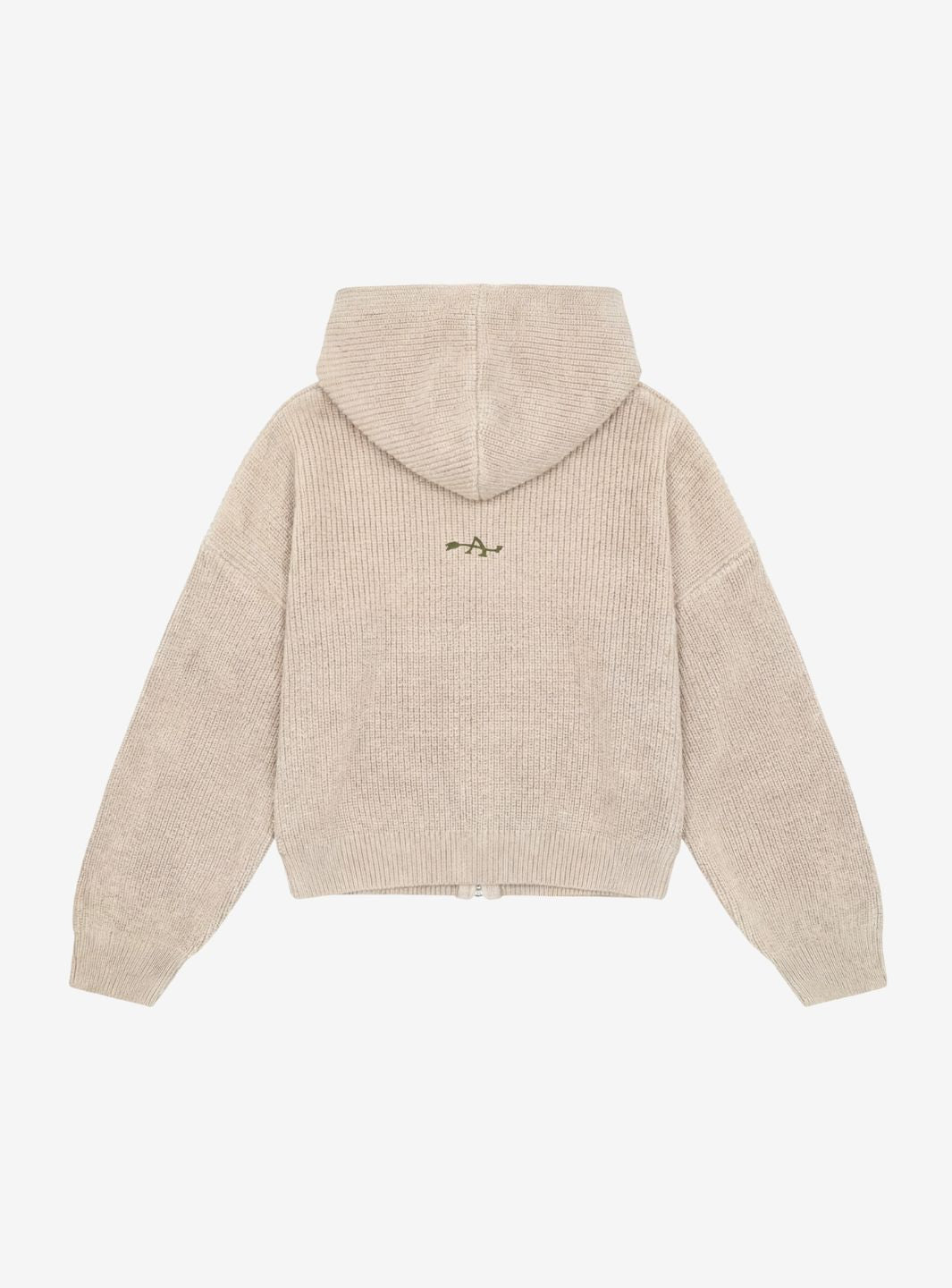Appreciate Knitted Zip Up Hooded Desert | ResellZone