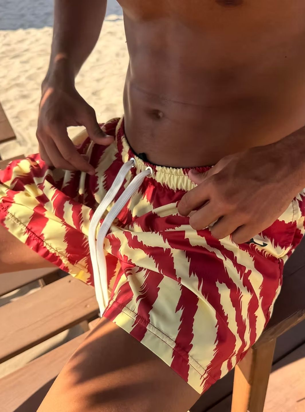 Appreciate Swim Shorts KetchMayo Stripes | ResellZone
