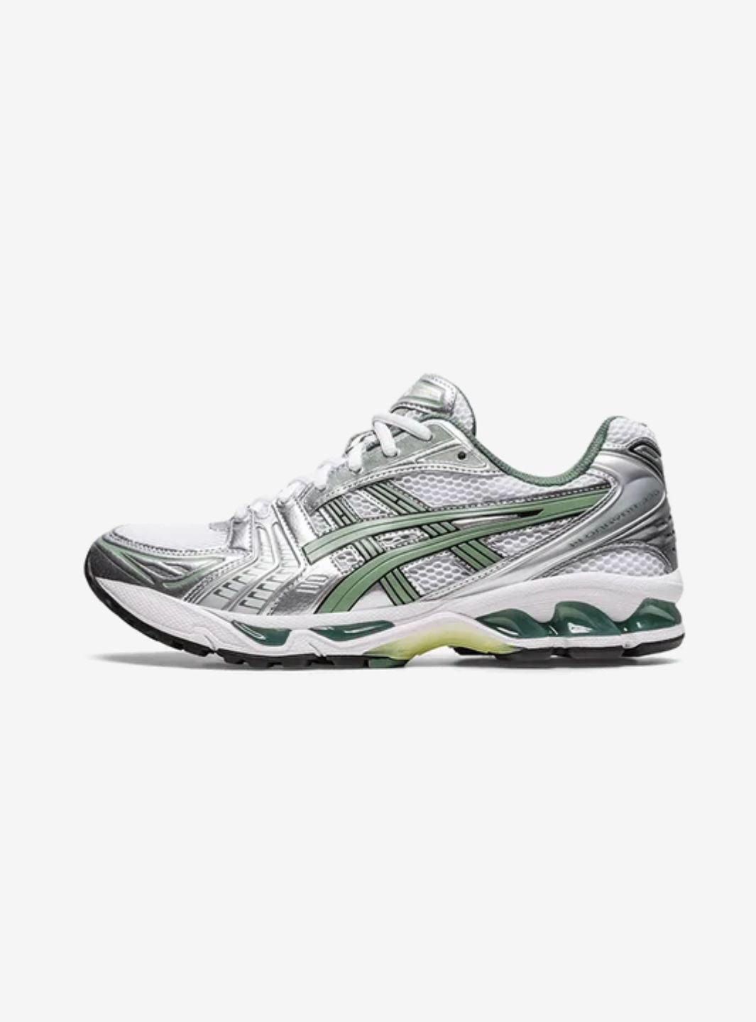 ASICS Gel-Kayano 14 White Pure Silver Slate Grey Sage - 1201A019-107 | ResellZone