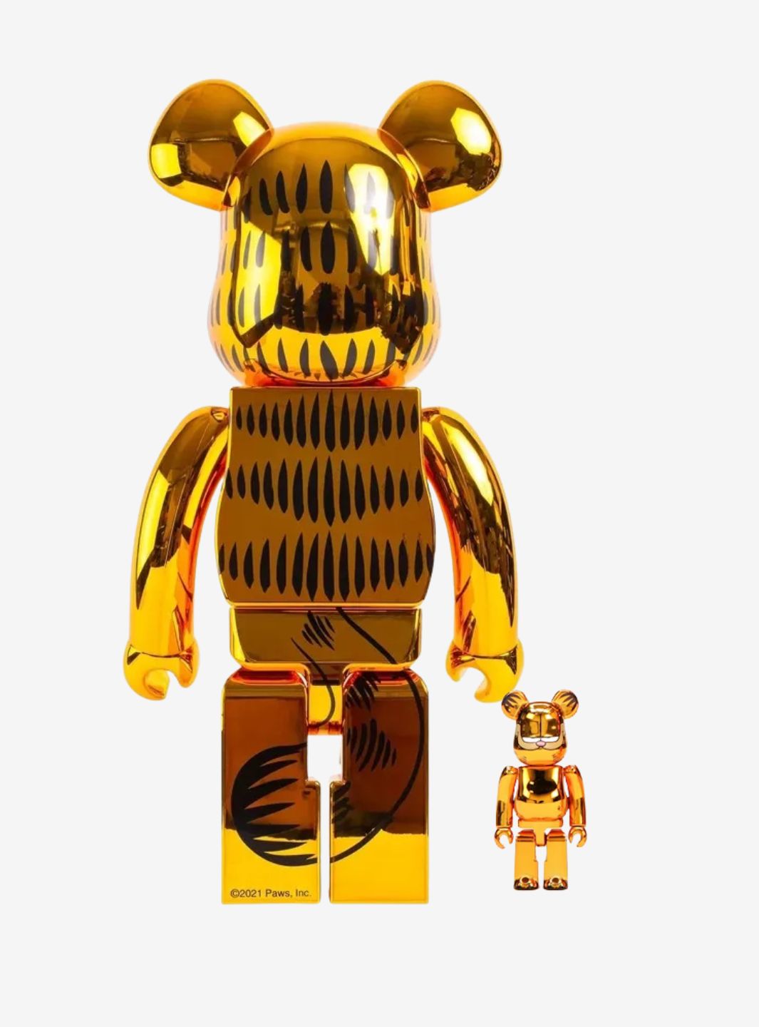 Bearbrick Garfield 100% & 400% Set Gold Chrome Ver. | ResellZone