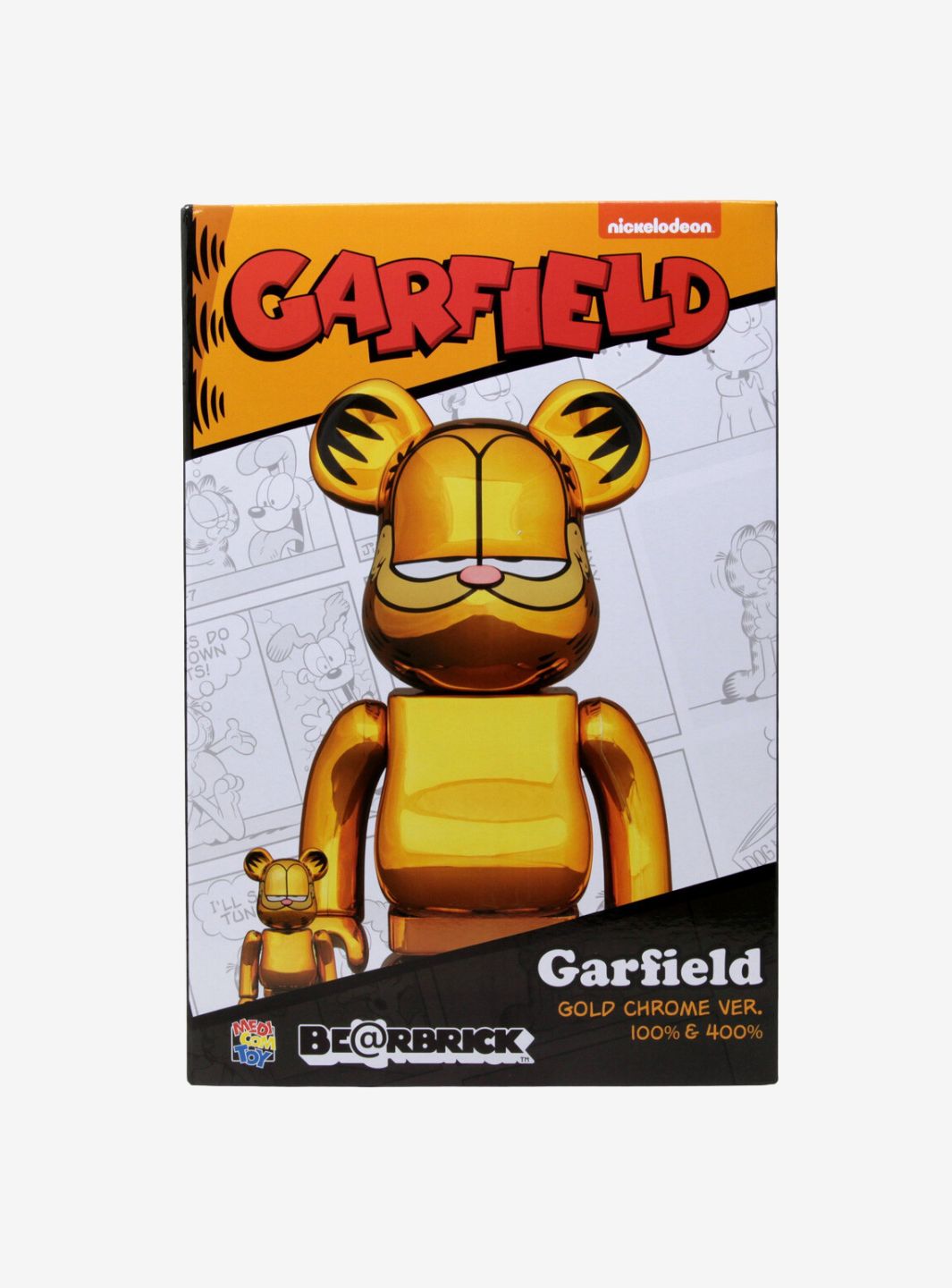 Bearbrick Garfield 100% & 400% Set Gold Chrome Ver. | ResellZone