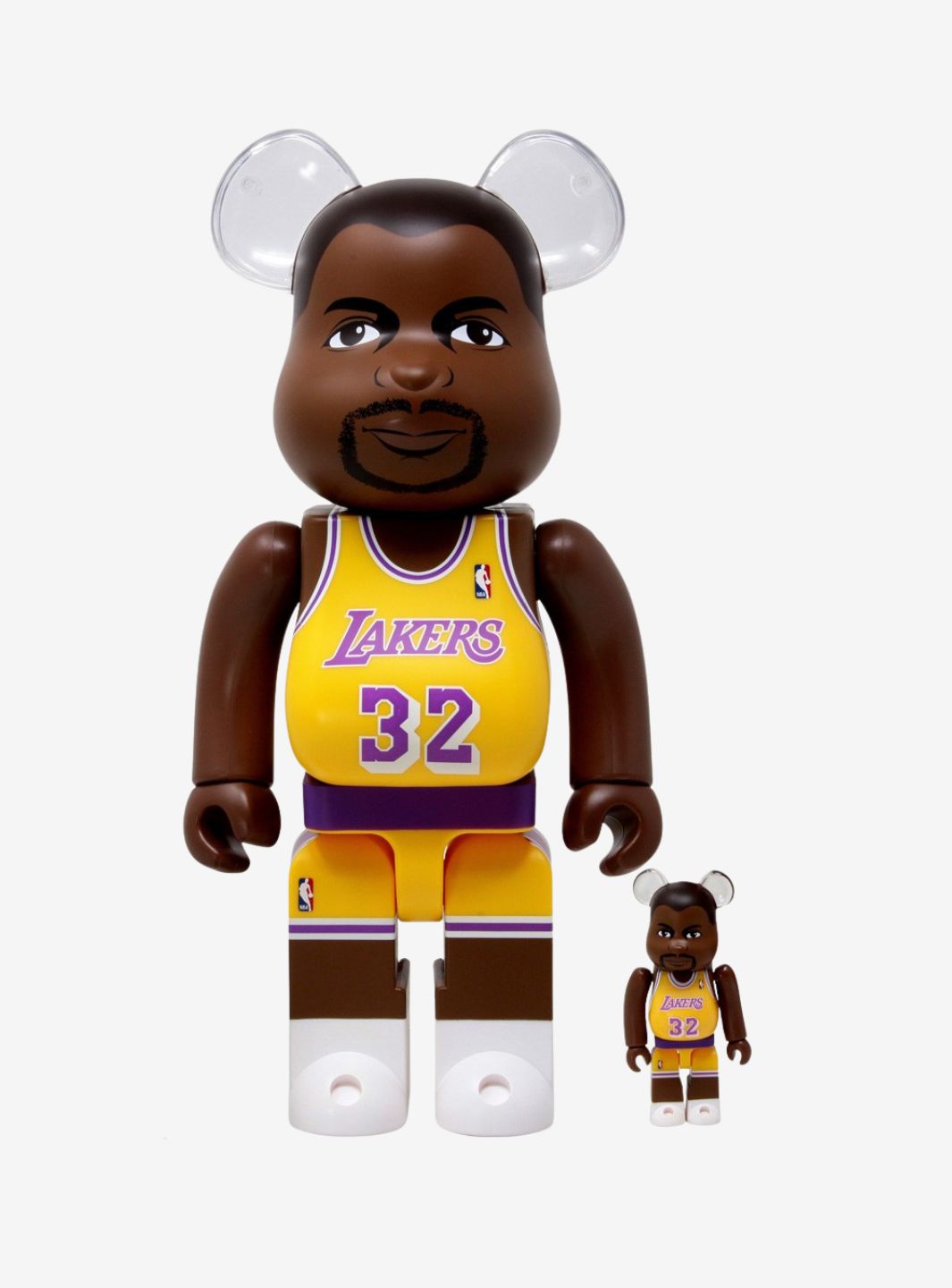 Bearbrick NBA Magic Johnson (Los Angeles Lakers) 100% & 400% Set | ResellZone
