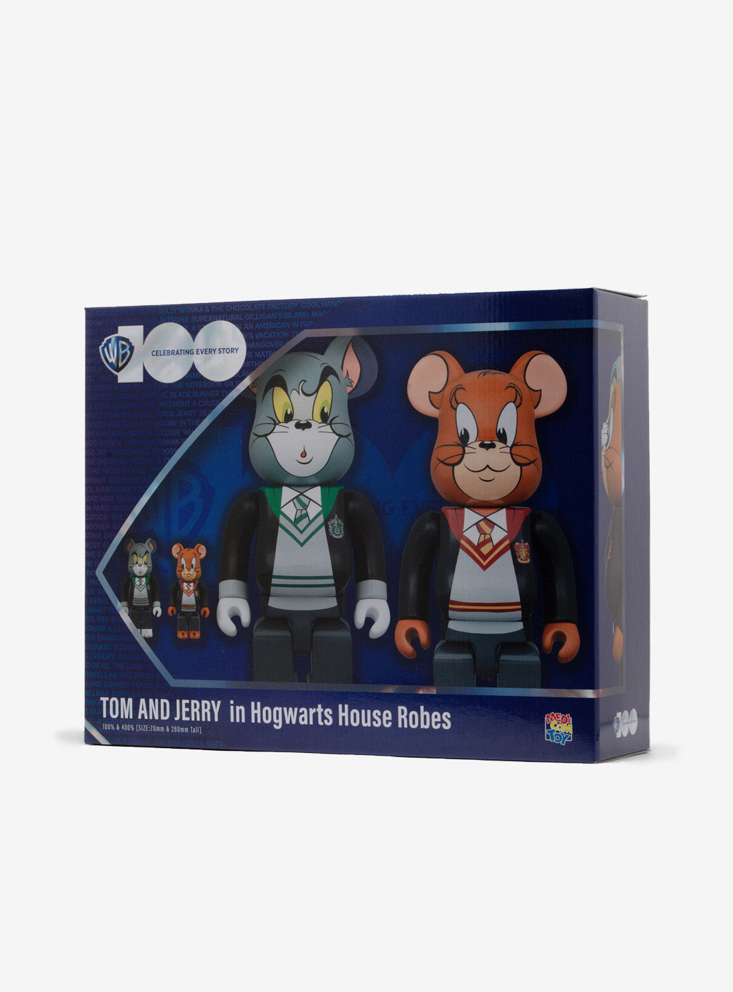 Bearbrick x Tom And Jerry in Hogwarts House Robes 100% 400% 4-Pc Set | ResellZone