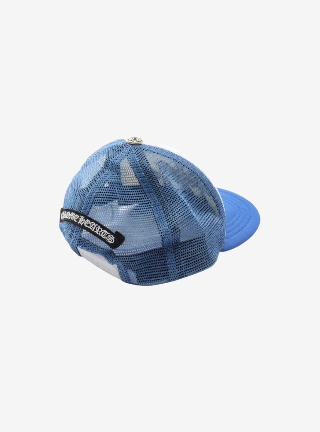 Chrome Hearts Cemetery Cross Trucker Hat Blue | ResellZone