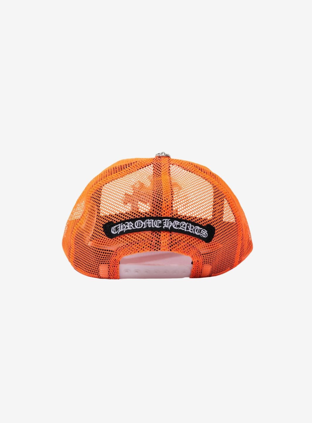 Chrome Hearts Cemetery Cross Trucker Hat Orange | ResellZone