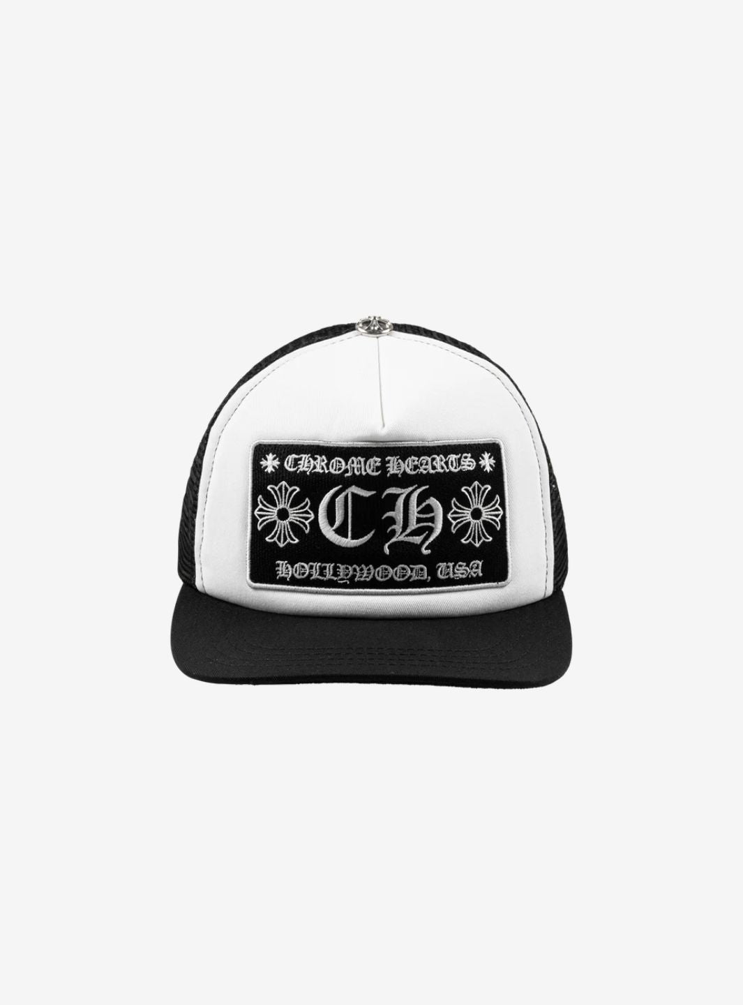 Chrome Hearts CH Hollywood Trucker Hat Black/White | ResellZone