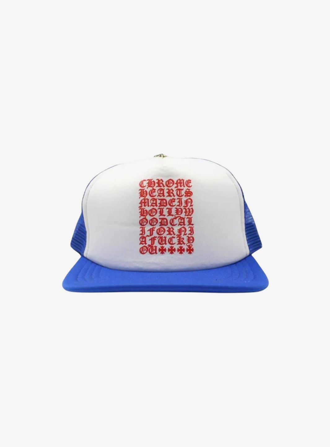 Chrome Hearts Eyechart Trucker Hat Blue/White/Red | ResellZone