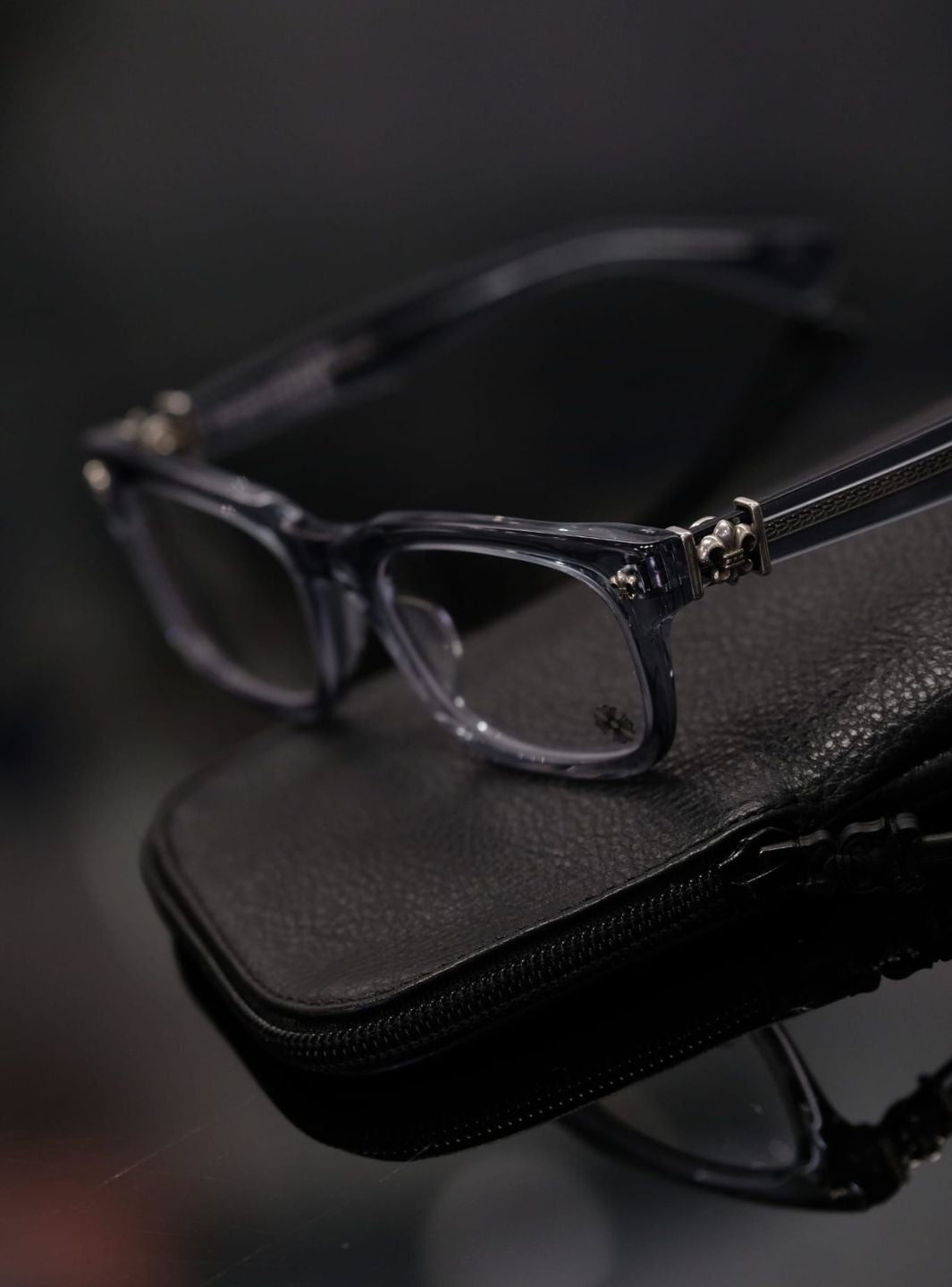 Chrome Hearts Eyewear Gittin Any-A Transparent Light Blue | ResellZone