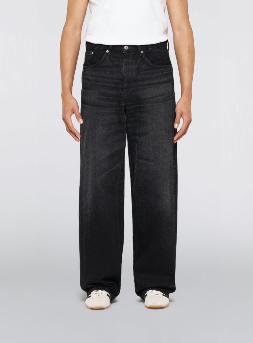 EDWIN Wide Pant Black Deep Dark Used | ResellZone