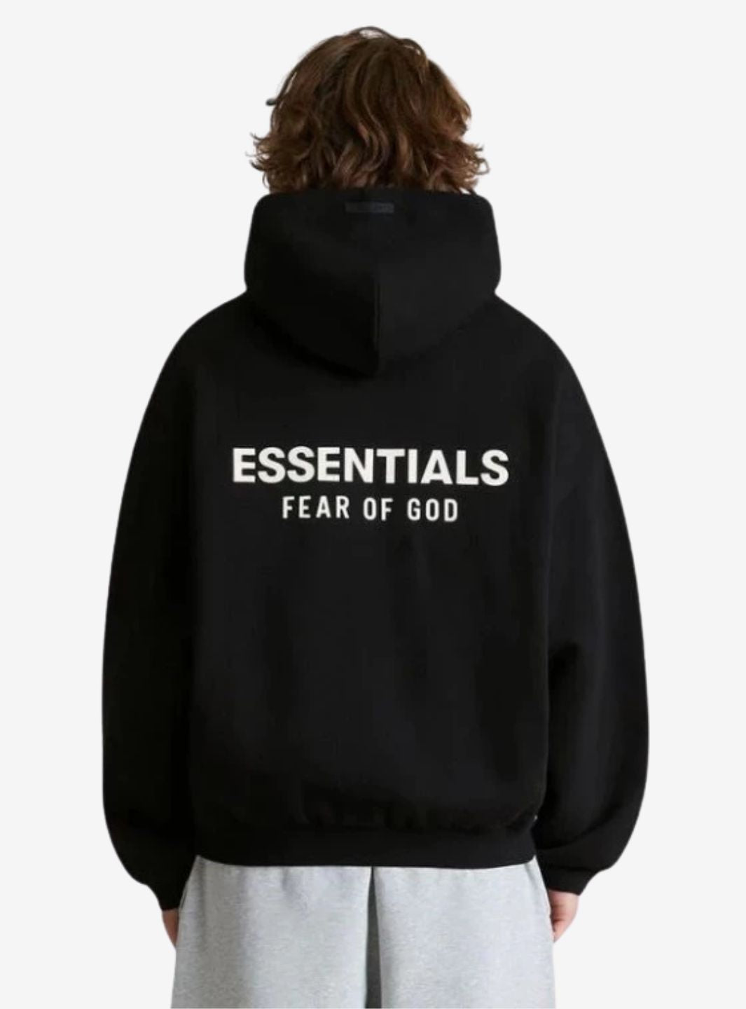 Fear of God Essentials Fleece Hoodie Black (FW24) | ResellZone