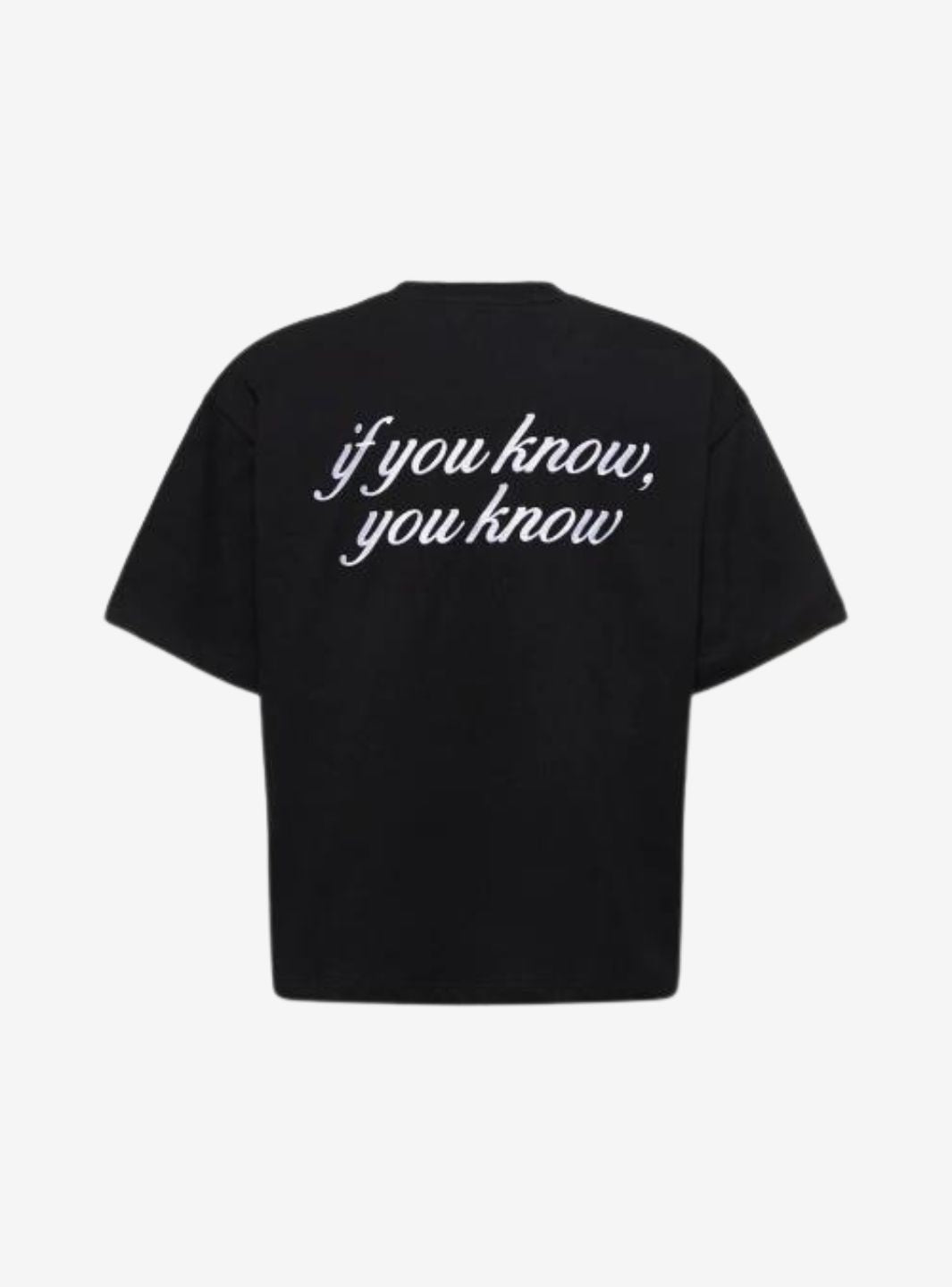 Garment-Workshop T-shirt If You Know You Know Black 