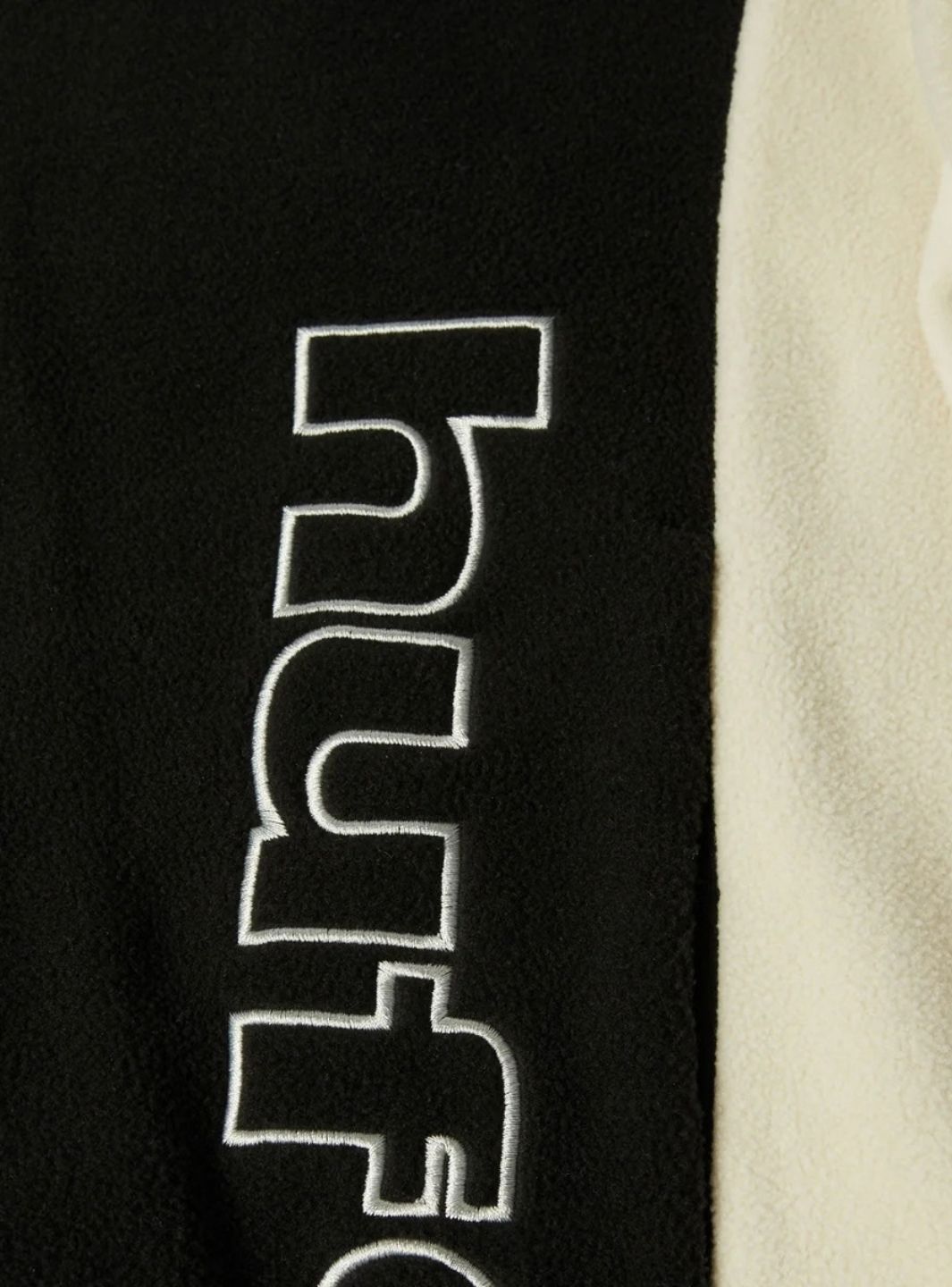 HUF Basecamp Quarter-Zip Polar Fleece Black | ResellZone