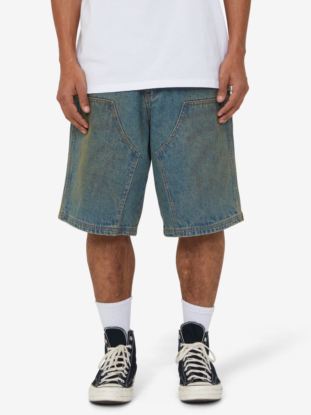 HUF Kinda Loose Double Knee Short Dirty Wash | ResellZone
