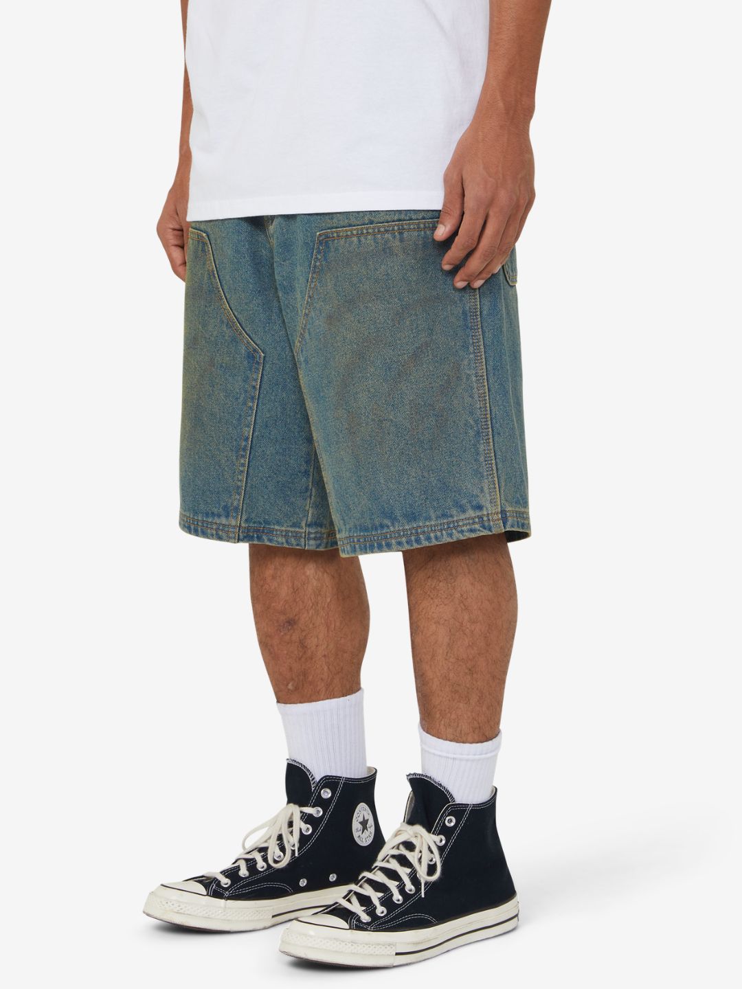 HUF Kinda Loose Double Knee Short Dirty Wash | ResellZone