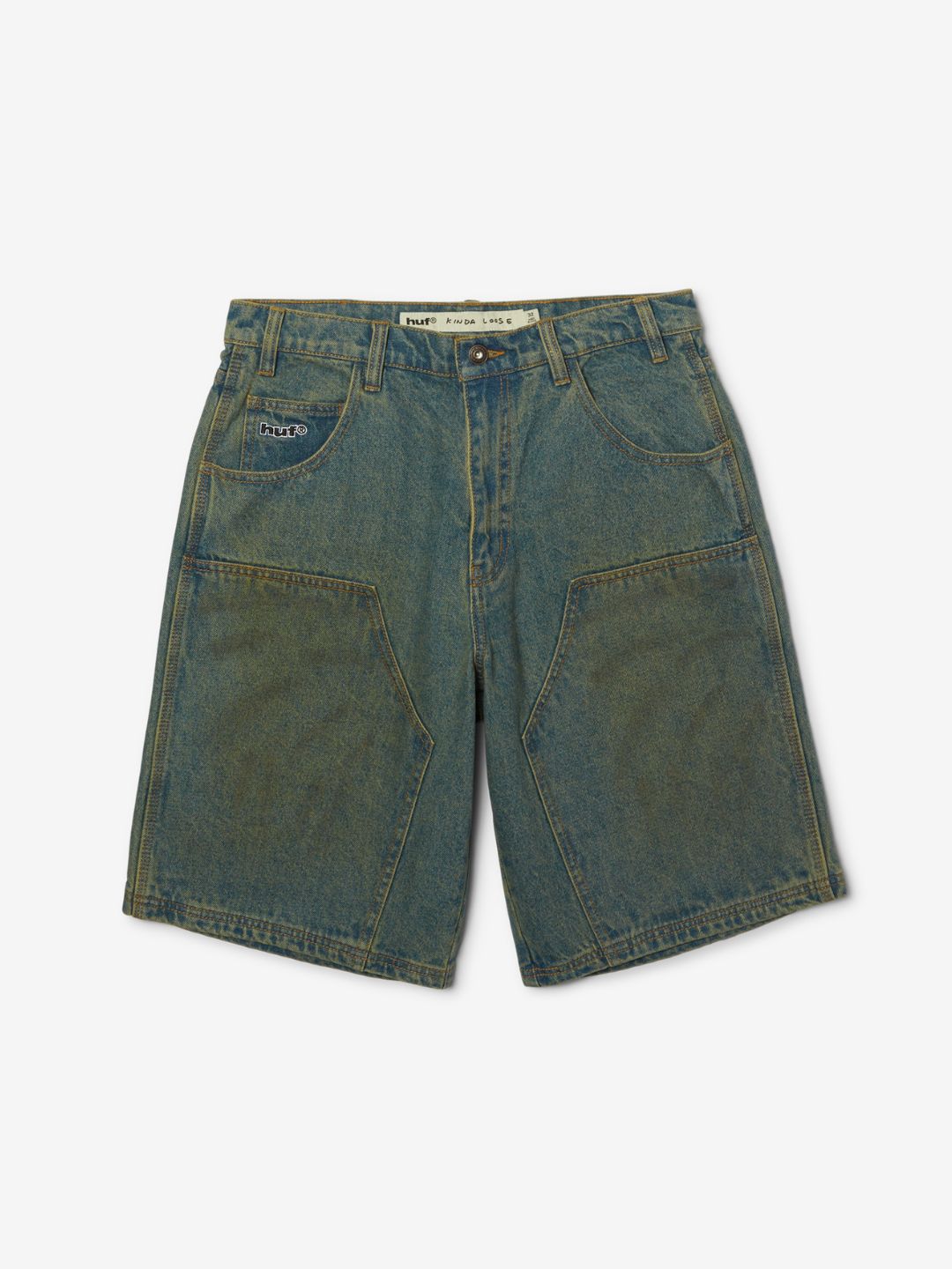 HUF Kinda Loose Double Knee Short Dirty Wash | ResellZone