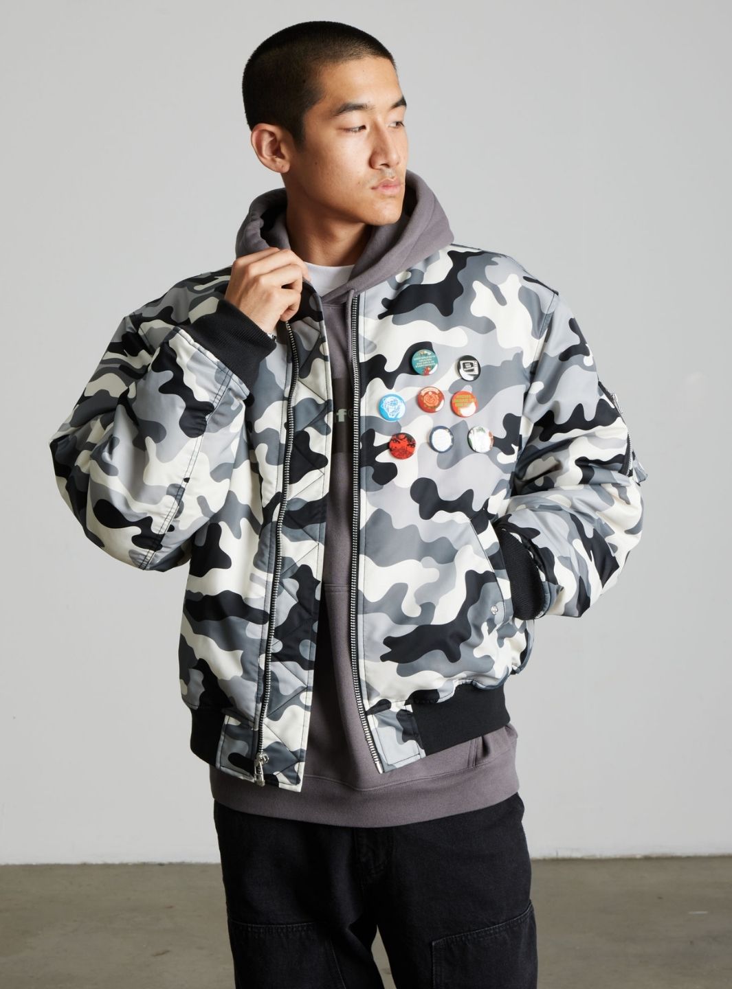 HUF Olympia Camo Flight Jacket Camo | ResellZone