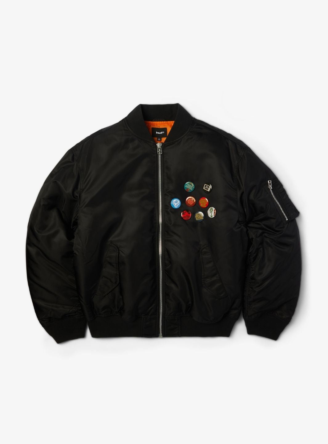 HUF Olympia Flight Jacket Black | ResellZone