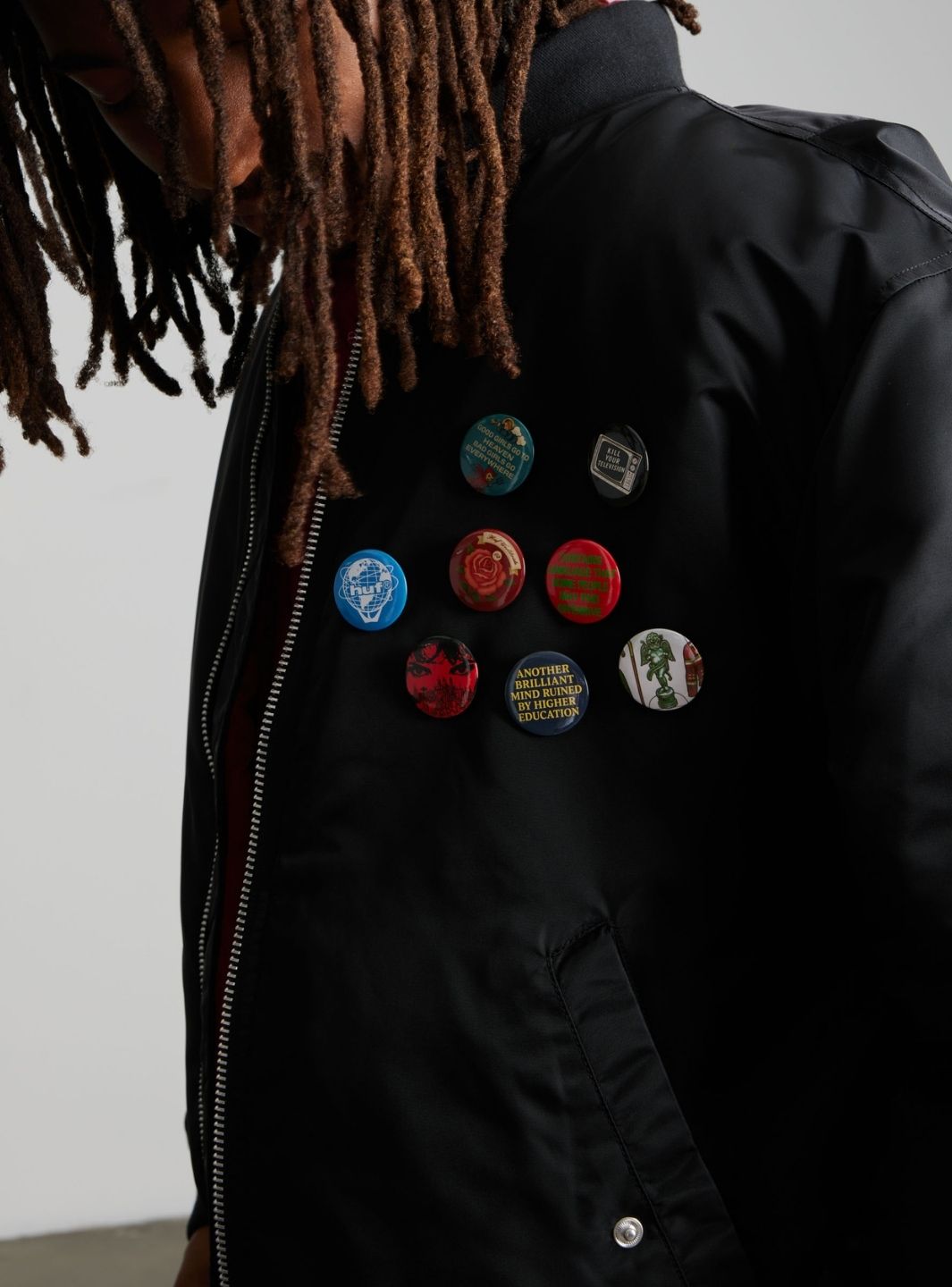 HUF Olympia Flight Jacket Black | ResellZone