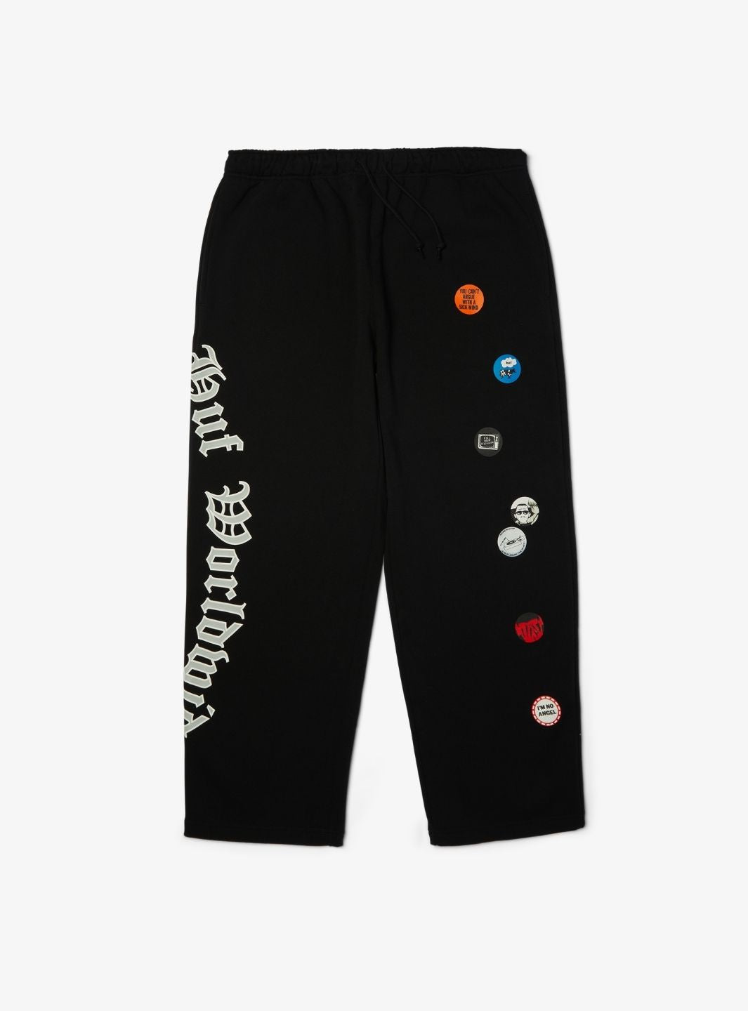 HUF Olympia Open Hem Sweatpant Black | ResellZone