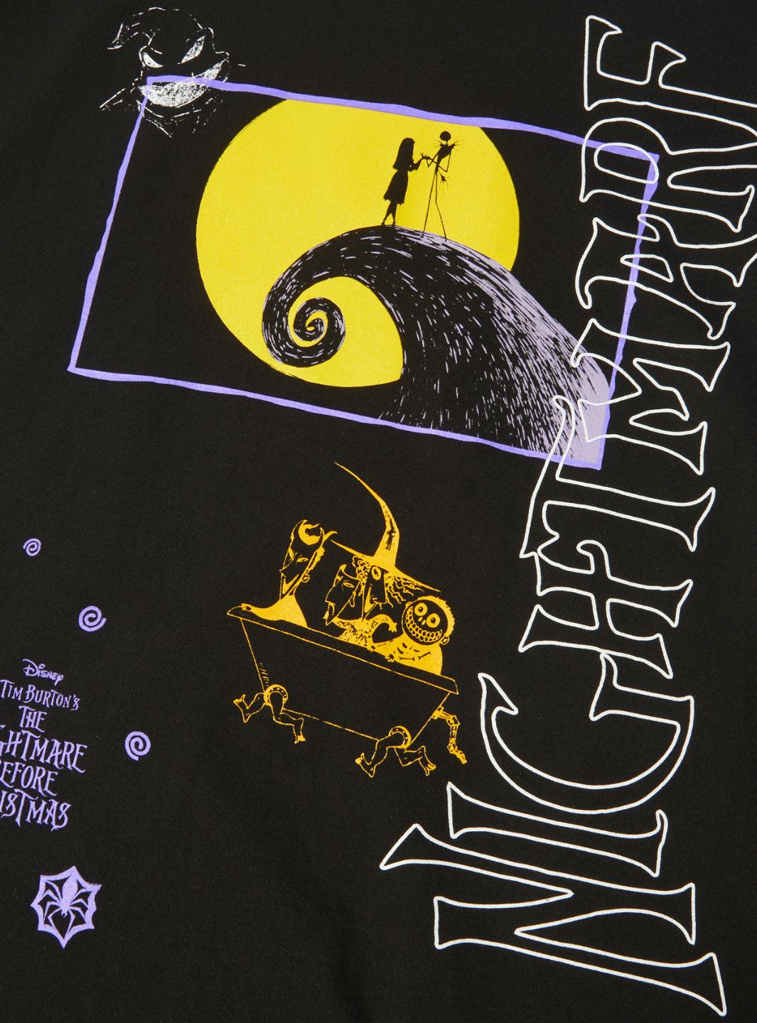 HUF x Disney Nightmare Before Christmas Dream T-Shirt Black | ResellZone