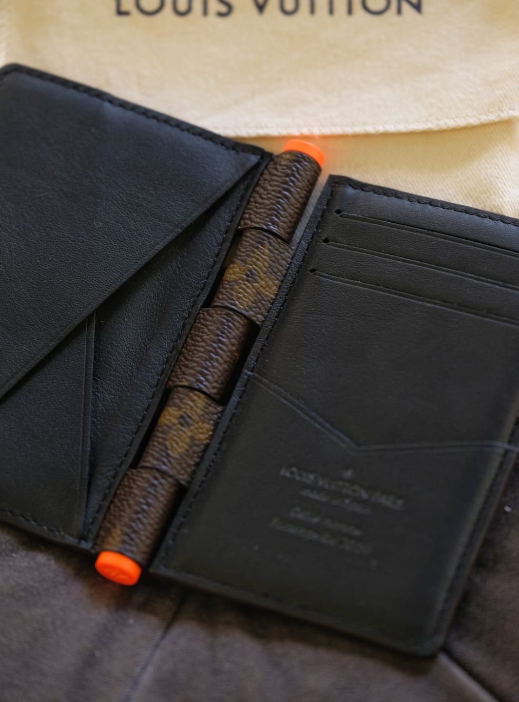Louis Vuitton Pocket Organizer Monogram Solar Ray Orange Brown | ResellZone