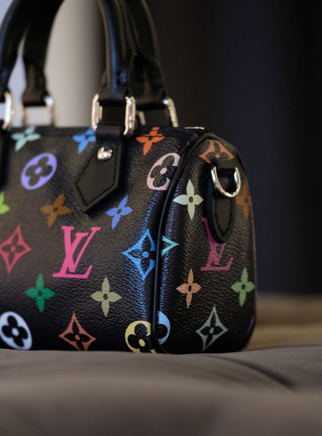 Louis Vuitton x Takashi Murakami Nano Speedy Black | ResellZone