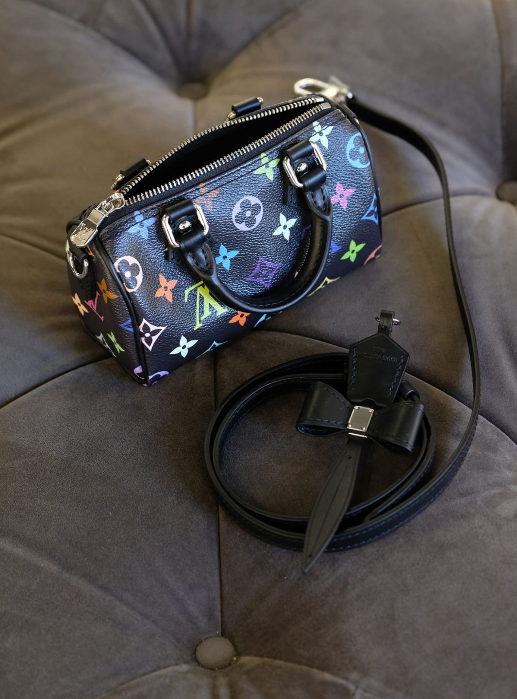 Louis Vuitton x Takashi Murakami Nano Speedy Black | ResellZone