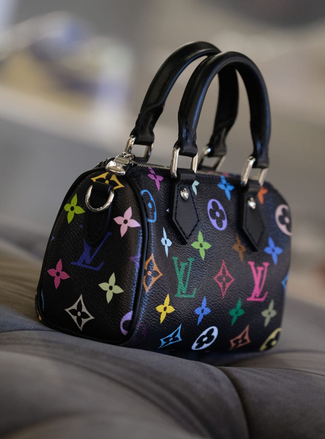 Louis Vuitton x Takashi Murakami Nano Speedy Black | ResellZone
