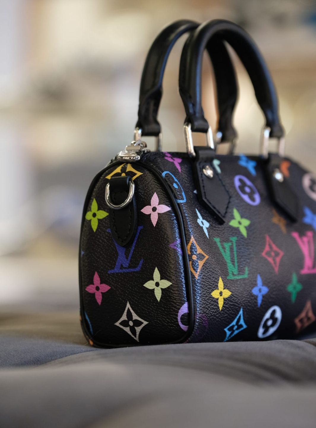 Louis Vuitton x Takashi Murakami Nano Speedy Black | ResellZone