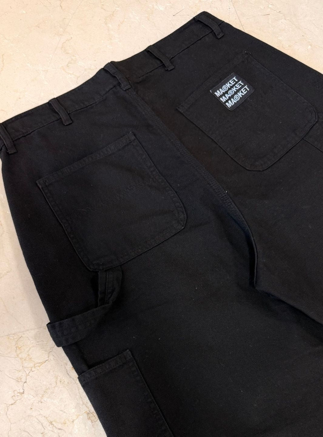 Market Studios Black Pants Double Knee Workpants | ResellZone