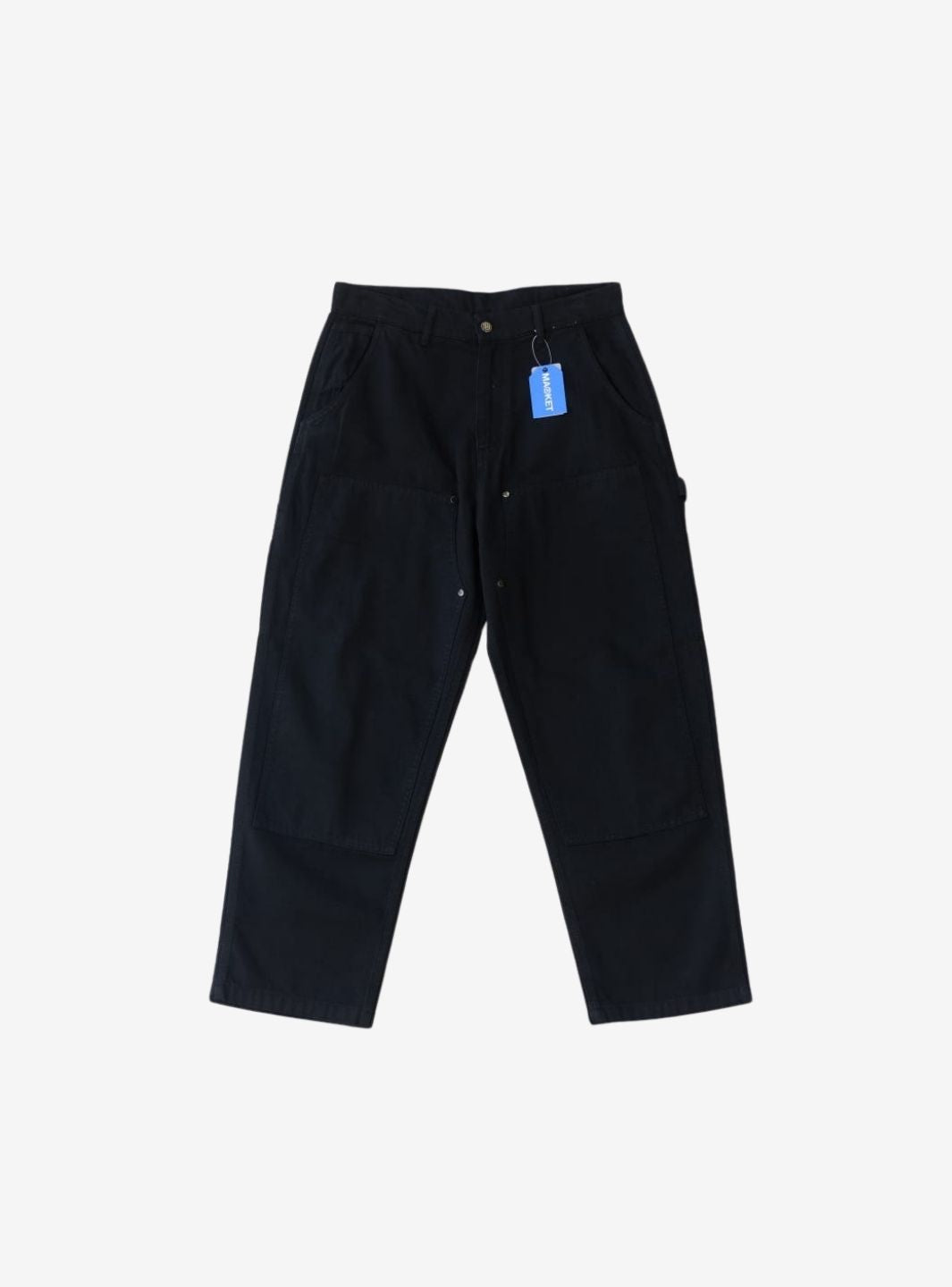 Market Studios Black Pants Double Knee Workpants | ResellZone