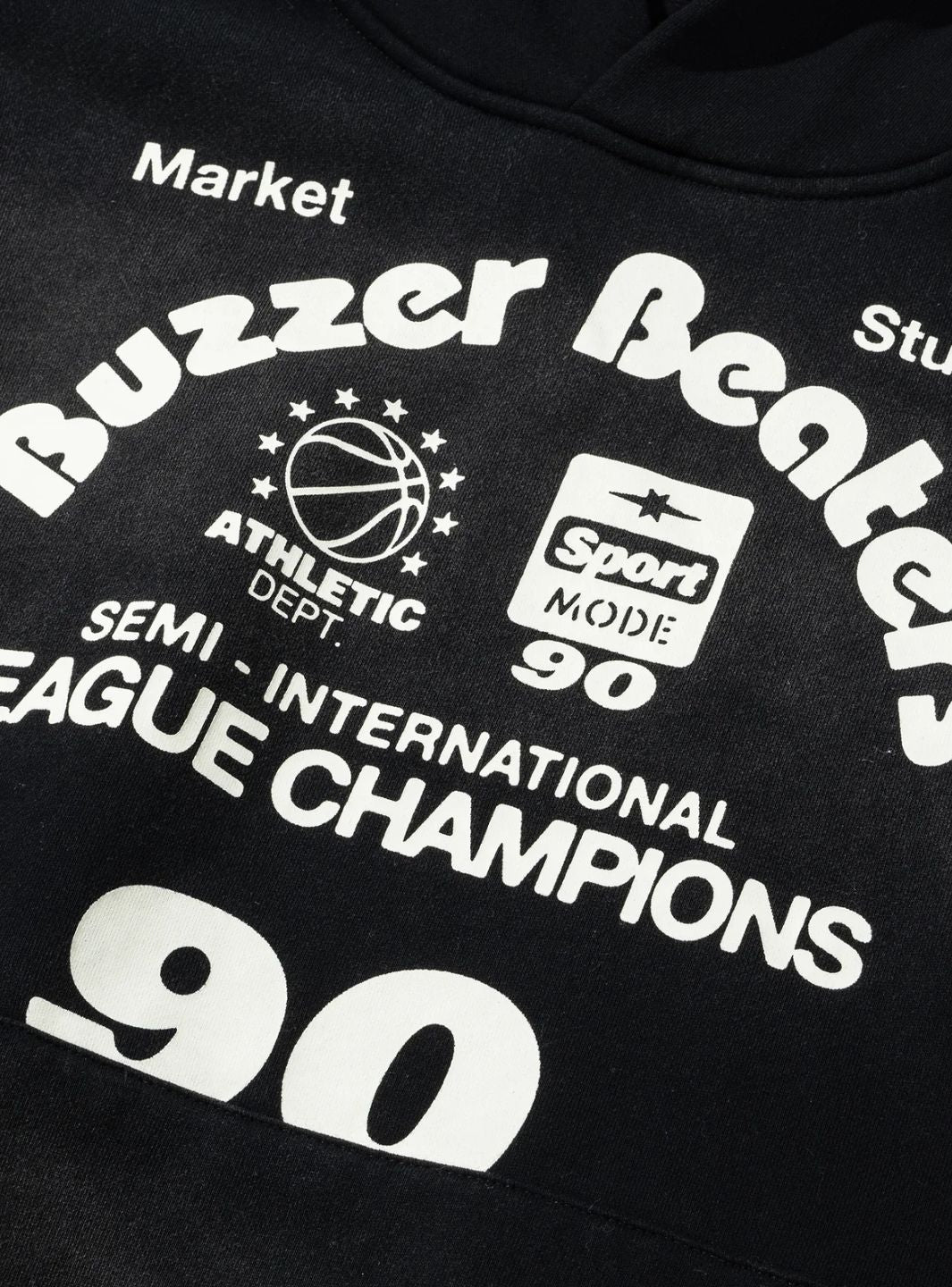 Market Studios Buzzer Beaters Hoodie Black | ResellZone