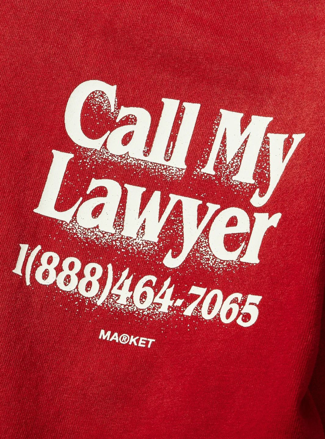 Market Studios Call My Lawyer 3D T-Shirt Candy Red | ResellZone