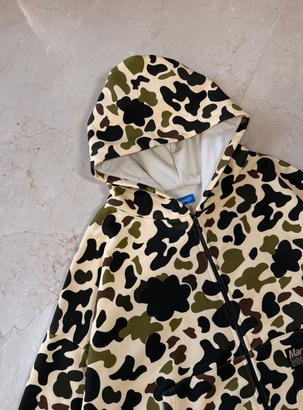 Market Studios Camo Zip Hoodie | ResellZone
